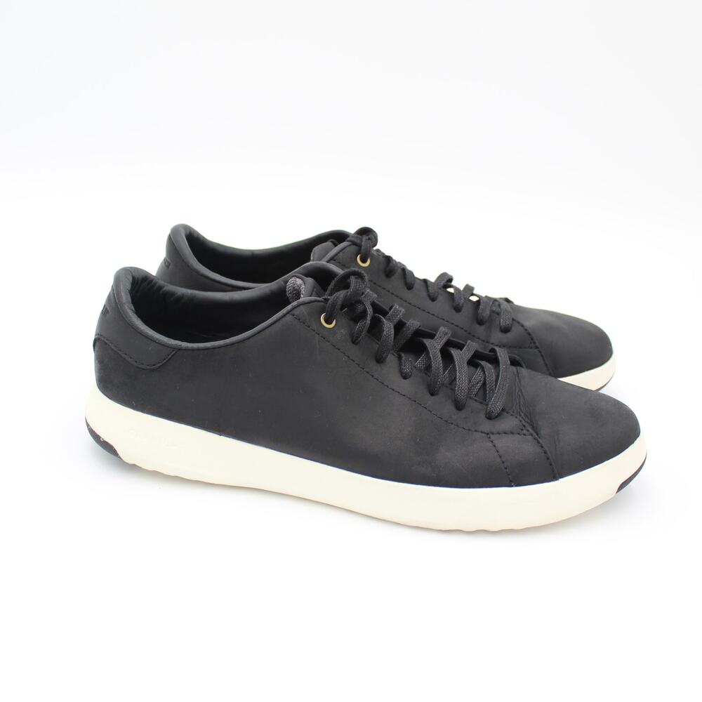 Cole Haan GrandPro Sneakers Mens 11 Black Leather Lace Up Casual Shoes